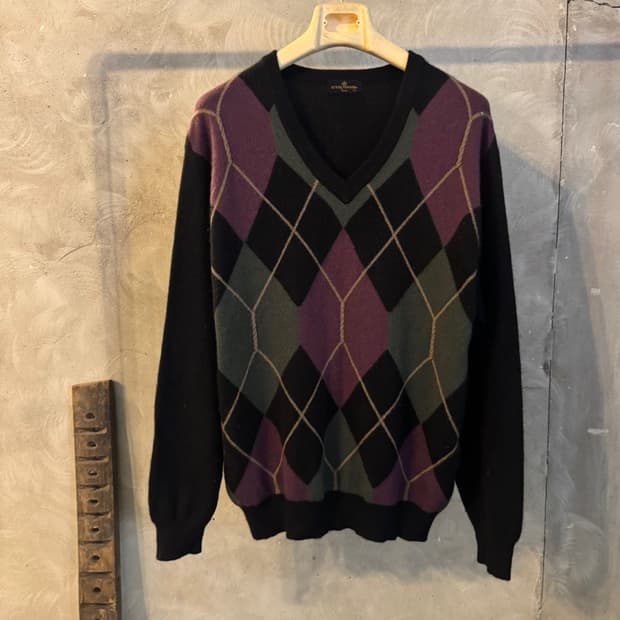 리버크루즈 아가일 캐시미어 니트 100