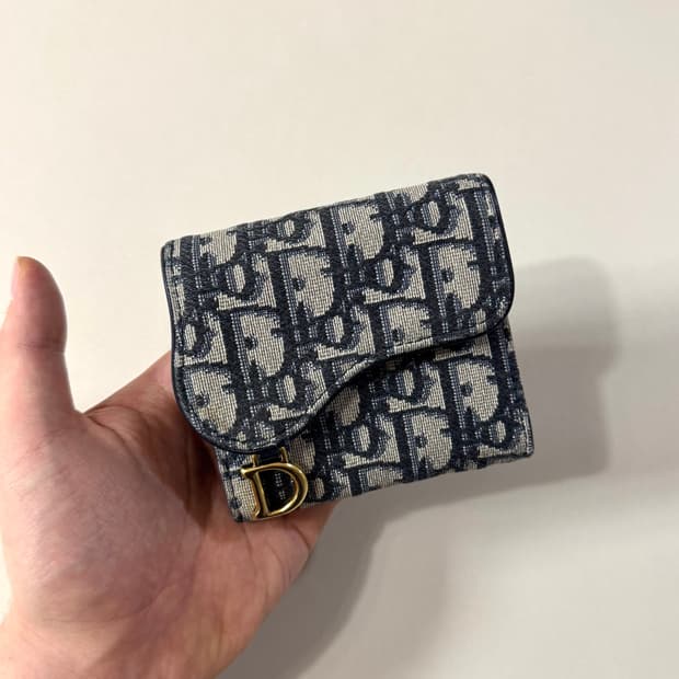 [OS/당일출고]디올 오블리크 새들 반지갑