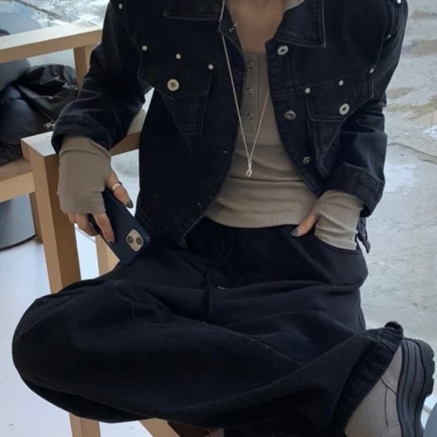 Vintage jacket 1회 착용 (정가 75000)