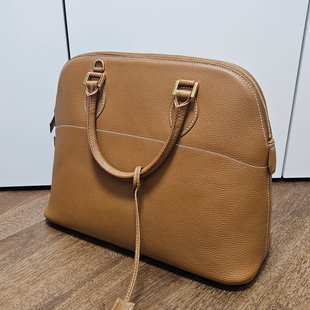 JANE COUTURE  소가죽 브라운 핸드백