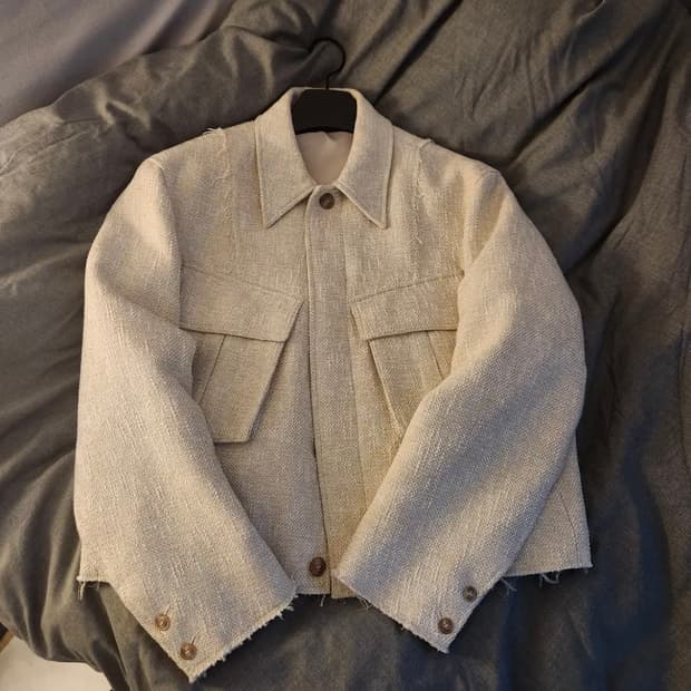 쿠어 트위트 컷오프 자켓 M