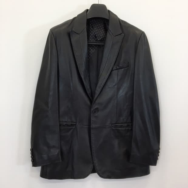 BON 양가죽 100% 콤비자켓 95 사이즈 