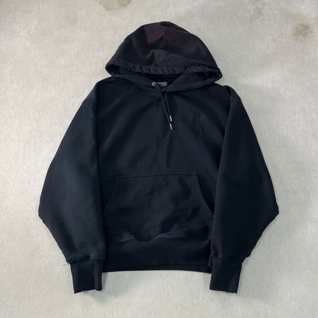 105 아미 자수스몰로고 후드티 