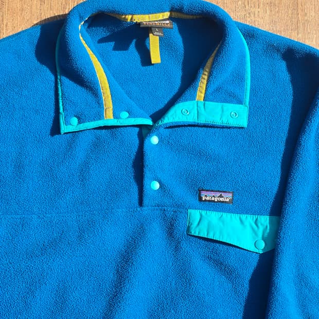 파타고니아 신칠라 스냅티 블루/스카이블루 L 라이트웨이트