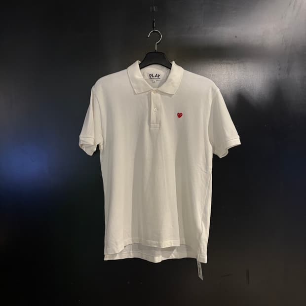 꼼데가르송 하트 로고 카라티