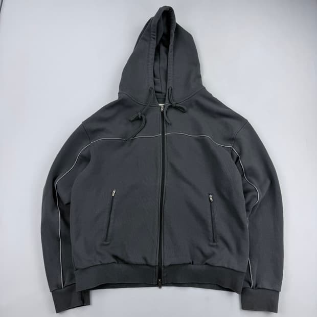 마뗑킴 아플리케 파이핑 후드집업