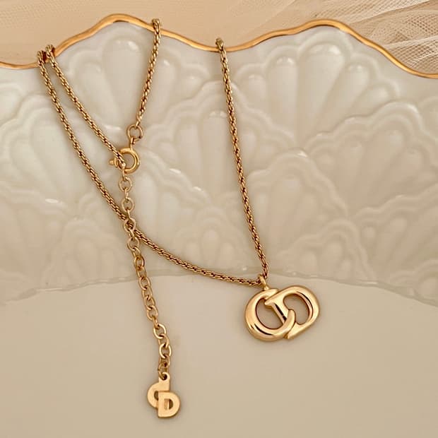 DIOR CD로고 빈티지 디올 목걸이