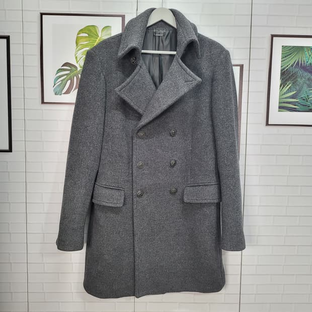 한섬 타임 더블 캐시미어 코트 자켓 105사이즈
