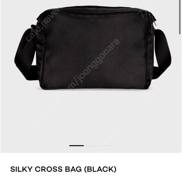 레귤러 regular 실키 크로스백 블랙