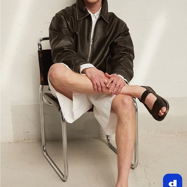 100) VERDEMAR 신형 레더 블루종 