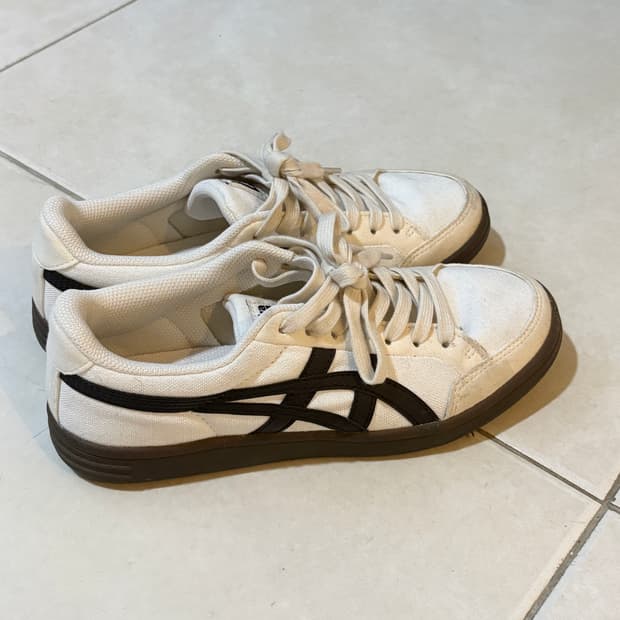 오니츠카 타이거 어드반티 크림 화이트 블랙