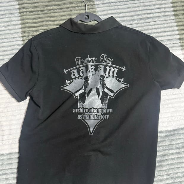 AAKAM 아캄 Crack Printed PK T-Shirts 카라 반팔