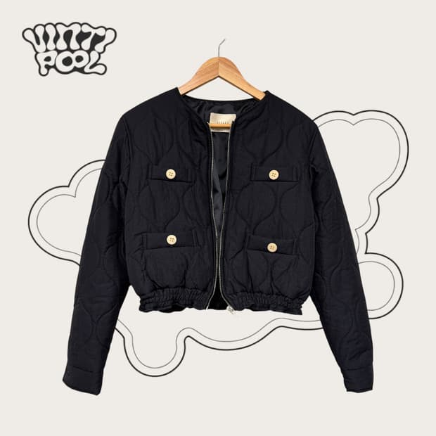 Siyazu 시야쥬 크롭 퀄팅 패딩 자켓