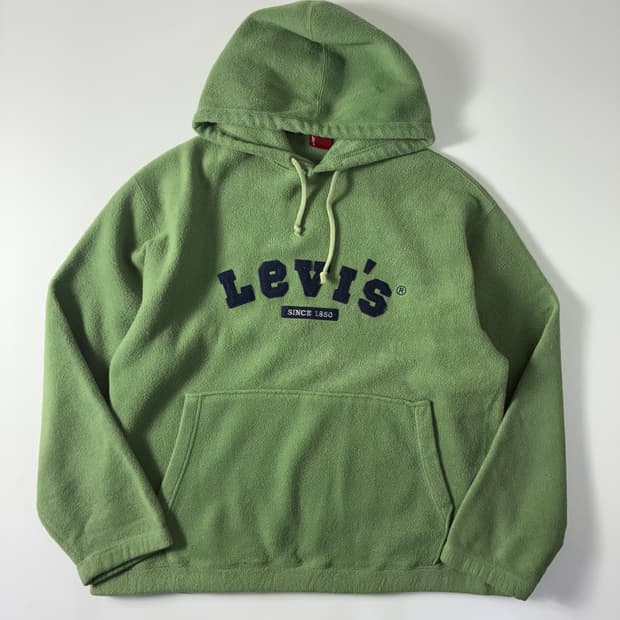 Levi's 리바이스 90‘s 레드탭 아치로고 플리스 후드티