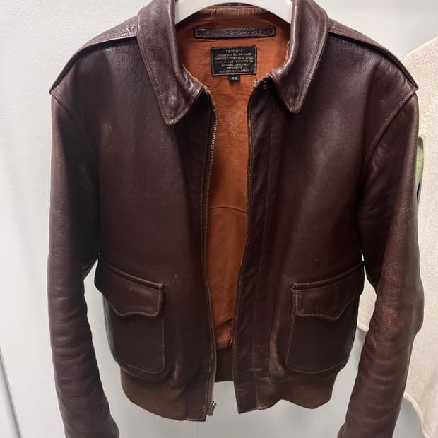 구 리얼맥코이 말가죽 a-2 플라이트 자켓