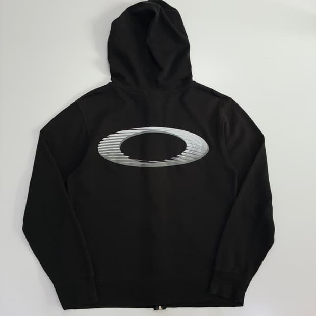 Oakley  오클리 90,s 아카이브 심볼 블랙 후드집업