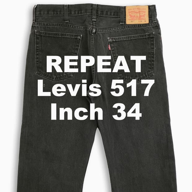 빈티지 리바이스 517 흑청 블랙진 34 인치 LV51736183