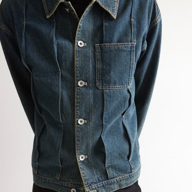 해칭룸 트러커 자켓 빈티지 블루