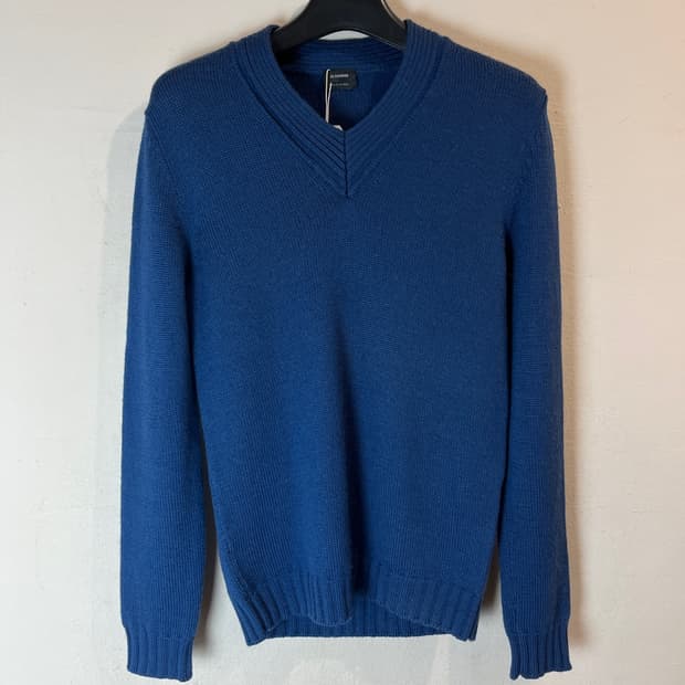 질 샌더 울 브이넥 스웨터