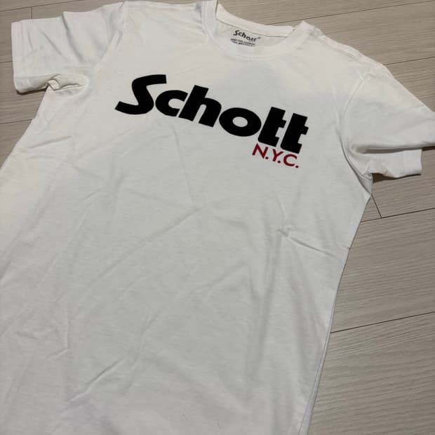 schott nyc 쇼트 로고 티셔츠 S사이즈
