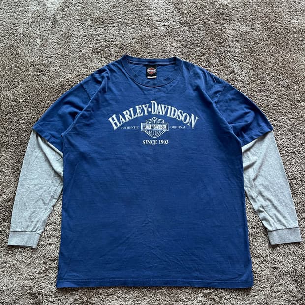 Harley davidson 할리데이비슨 레이어드 롱슬리브