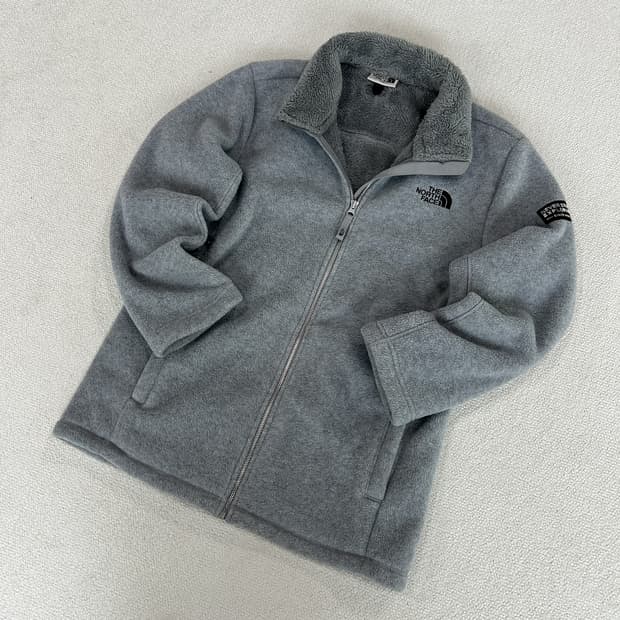 노스페이스 플리스 자켓 그레이 m