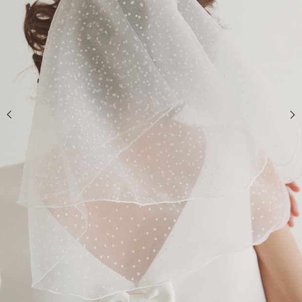 가니송 브라이덜 햅번 베일