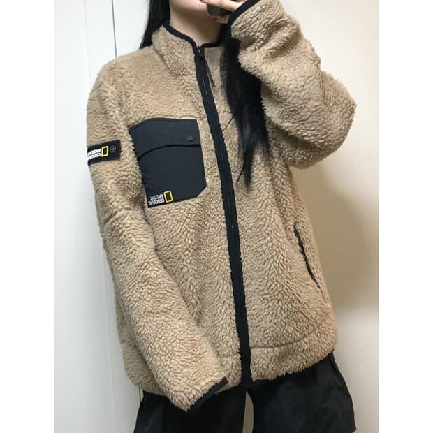 내셔널지오그래픽 뽀글이 플리스 후리스 xxl