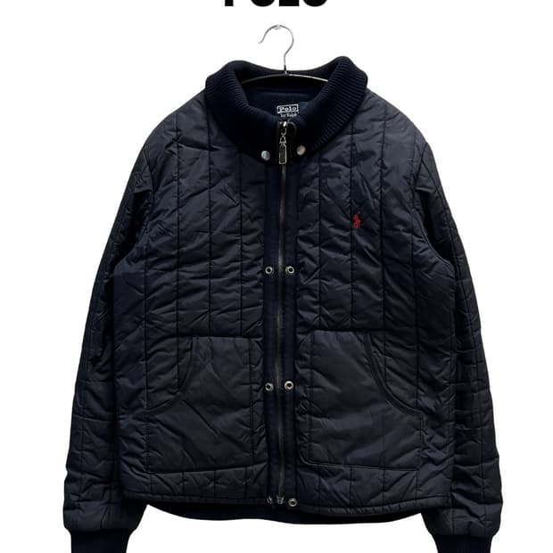 폴로랄프로렌 누빔 퀄팅 기모 자켓 네이비