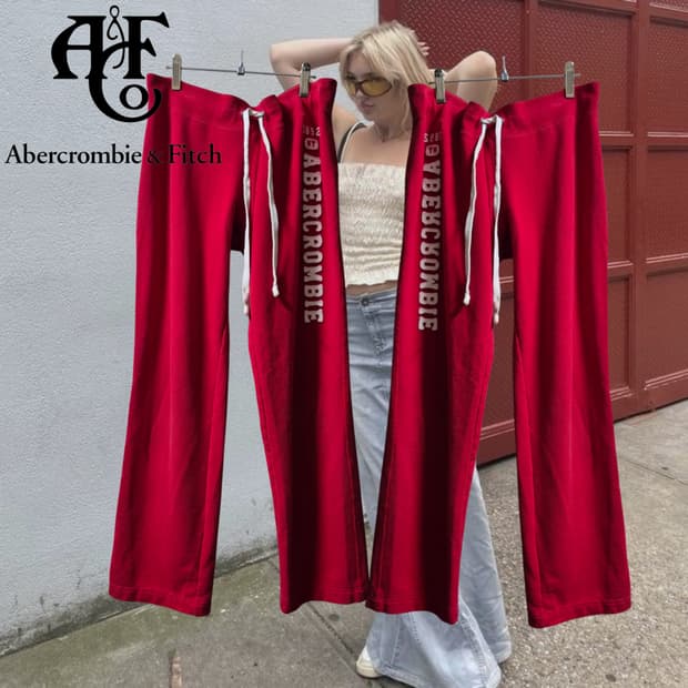 Abercrombie & Fitch 2000s Red lettering