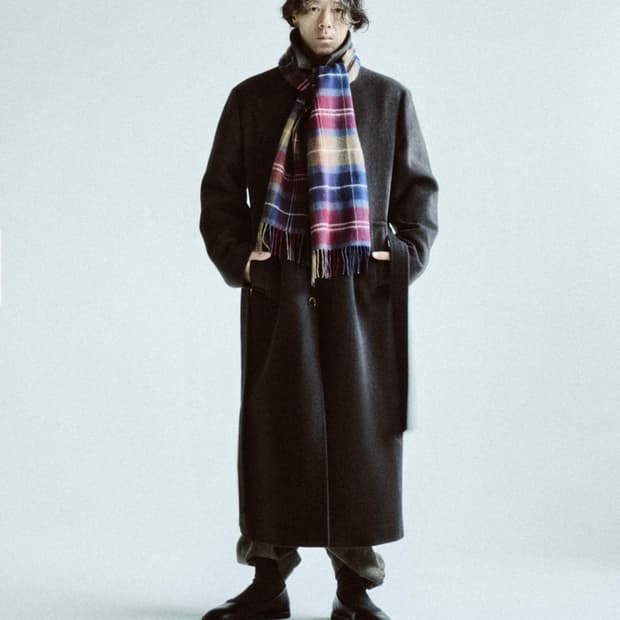 아모멘토 싱글 브레스티드 코트 블랙 (L)