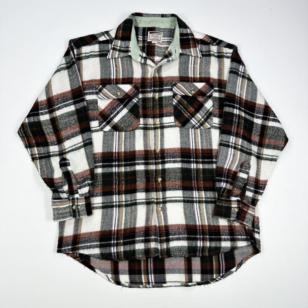 JPN 재팬빈티지 플란넬 울 셔츠 L