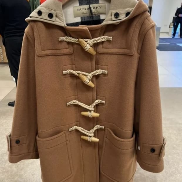 버버리 그리니치 더플코트 떡볶이코트 
