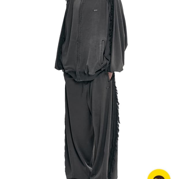 아조바이아조 Lace Trimming Raglan Track SET-UP