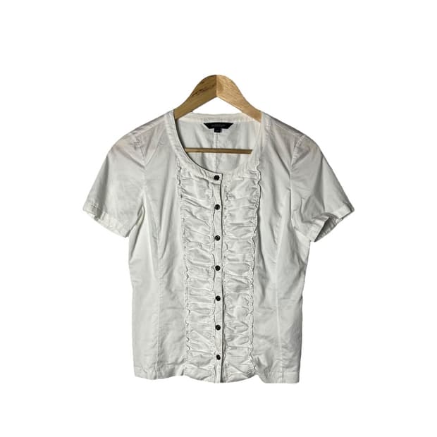 [Burberry] 버버리 런던 화이트 프릴블라우스