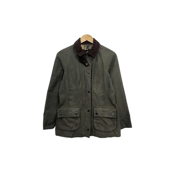 바버 여성 클래식 비데일 왁스 야상 카키 자켓