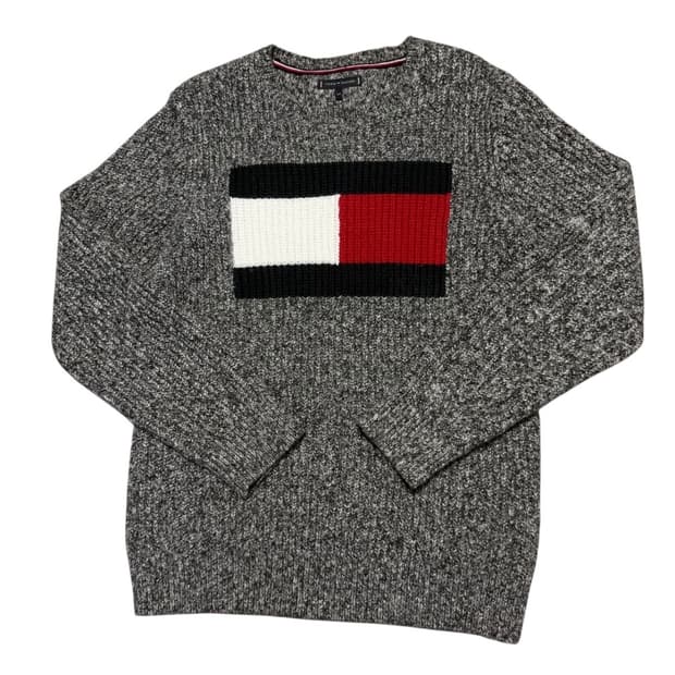 타미힐피거 빅로고 니트