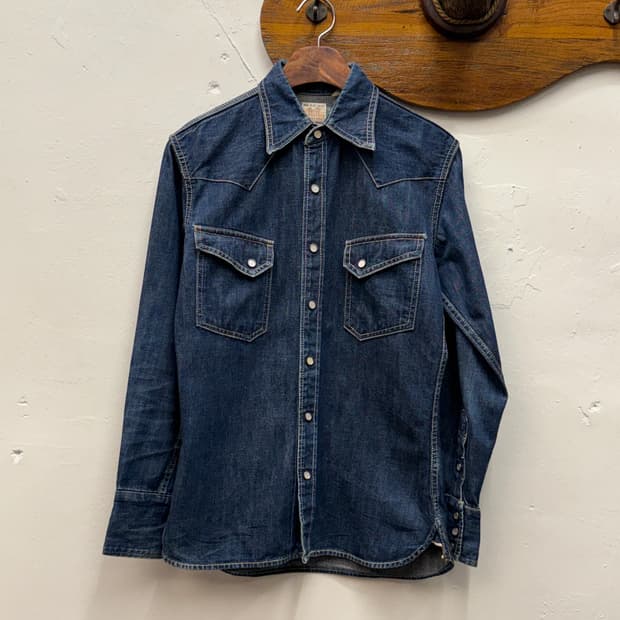 THE FLAT HEAD Selvedge Denim Western Shi