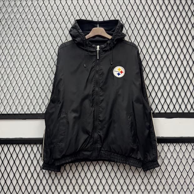 NFL X STEELERS 리버시블 바람막이 플리스 자켓