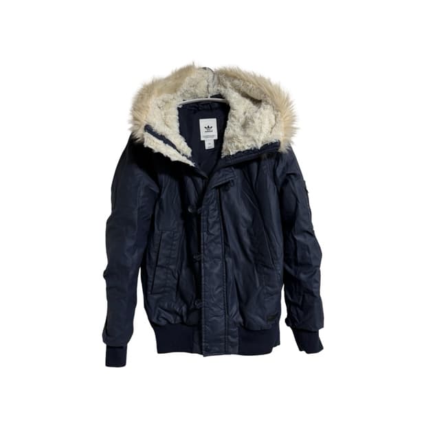 아디다스 오리지널 퍼 라이닝 후드 패딩 자켓