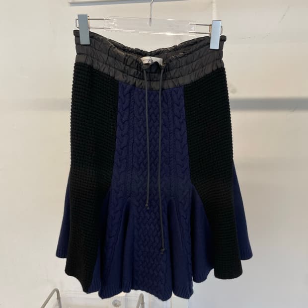 Sacai luck knit skirt