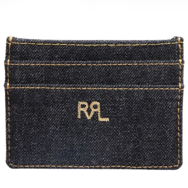 Rrl 카드 홀더 인디고 데님