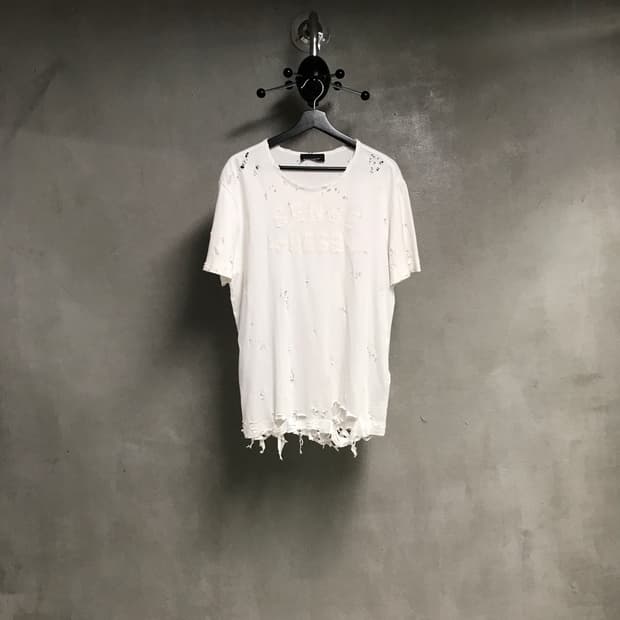 디젤 반팔 티셔츠 화이트 L