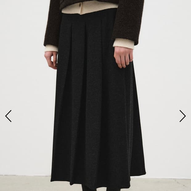 brenda brenden wool pleats skirt