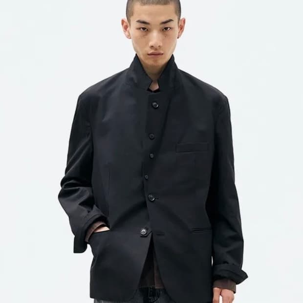 해칭룸 Tailored Jacket Black -4
