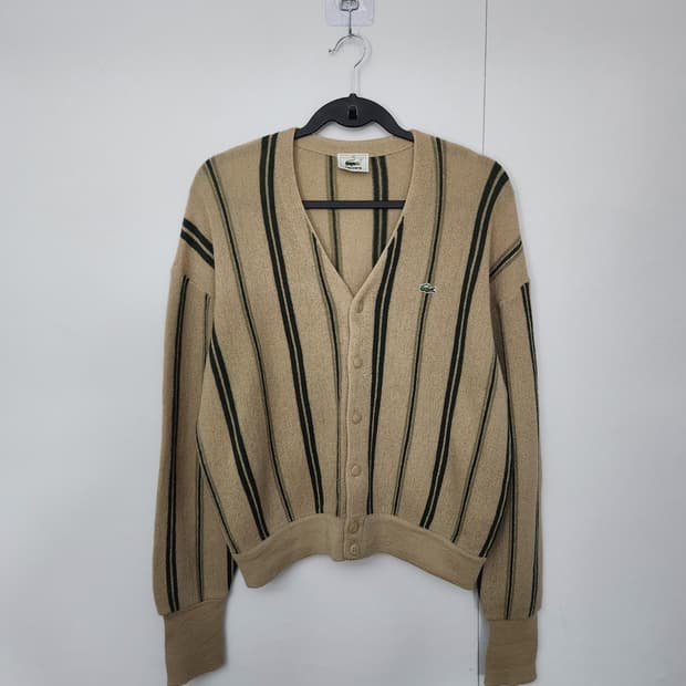 라코스테 100 니트가디건 브이넥가디건