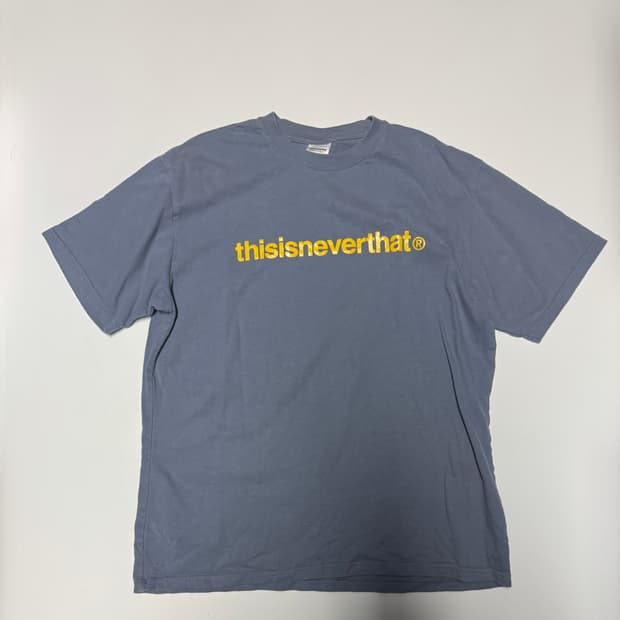 디스이즈네버댓 T로고 스펠아웃 반팔 티셔츠 M