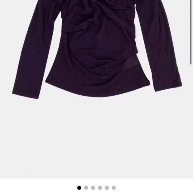 라라미미Draping off-shoulder top(3/4 sleeve)