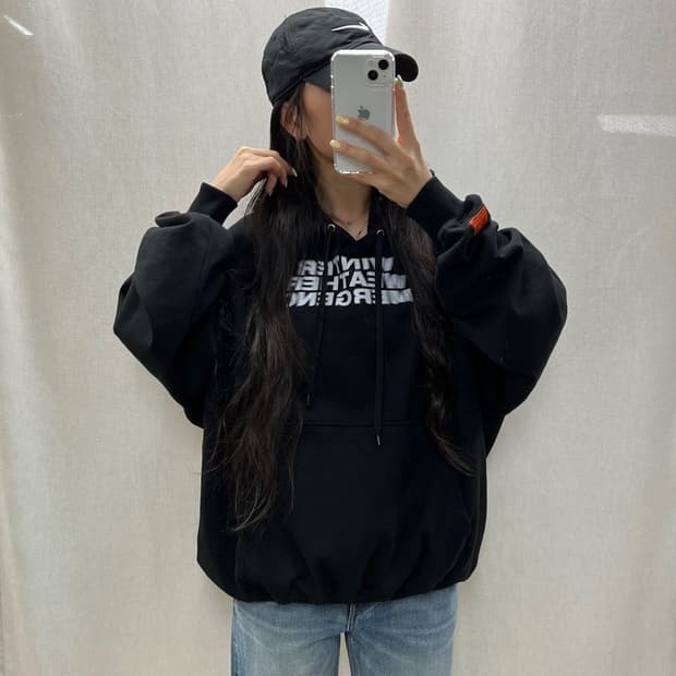 노매뉴얼 후드 티셔츠/#3642