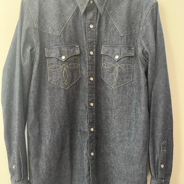 RRL 슬림핏 데님 웨스턴 셔츠(L사이즈)